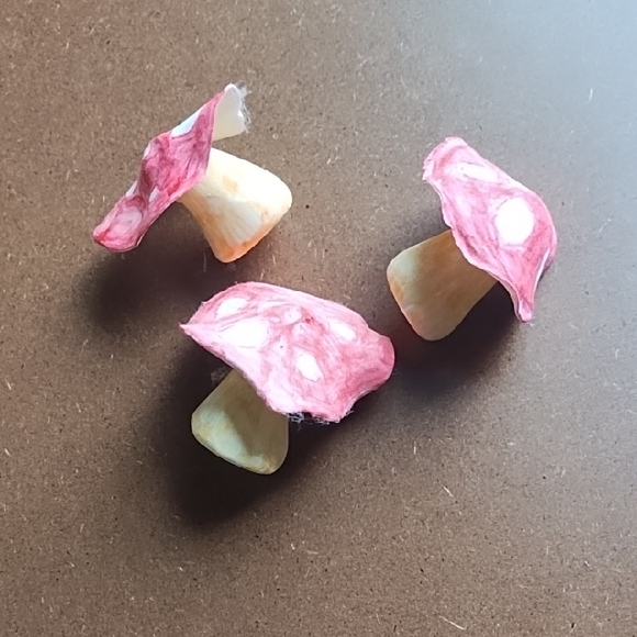 Handmade Other - 🦋 10 For $10 🦋 Pink and Cream Mushroom Decor